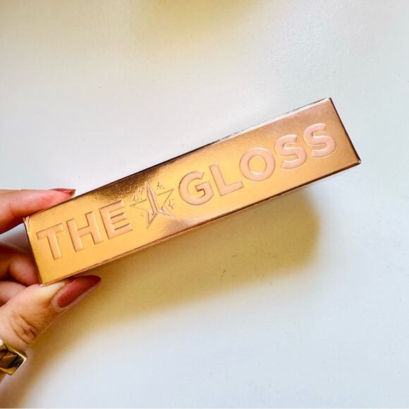 NEW JEFFREE STAR The Gloss Lip Color Silk Rope Nude Bronze Light Tint Glitter - Picture 9 of 10